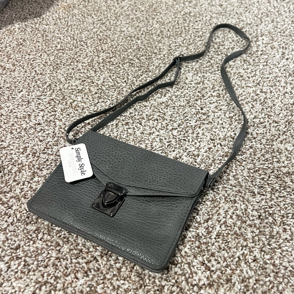NWT Gray Envelope Bag